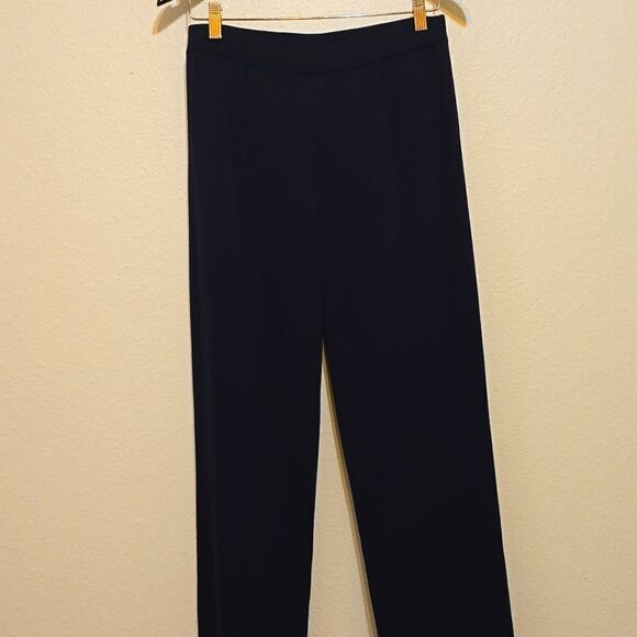 - Exclusively misook navy blue straight leg pant size small - Picture 2 of 7